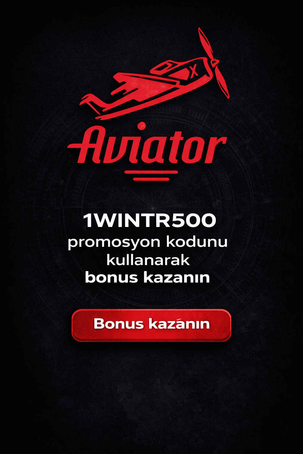 Aviator slot oyunu için 1Win promosyon kodu